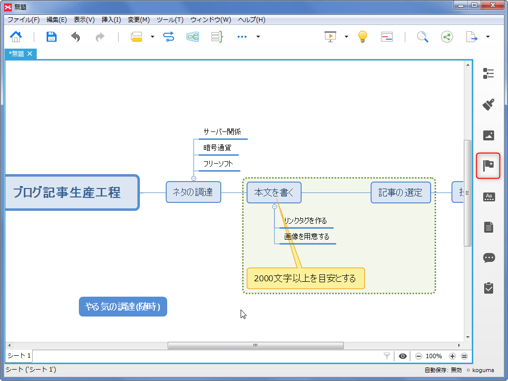 マインドマップや組織図などの図を作成するツール Xmind の使い方 自由とテクノロジーを愛す者のサイト